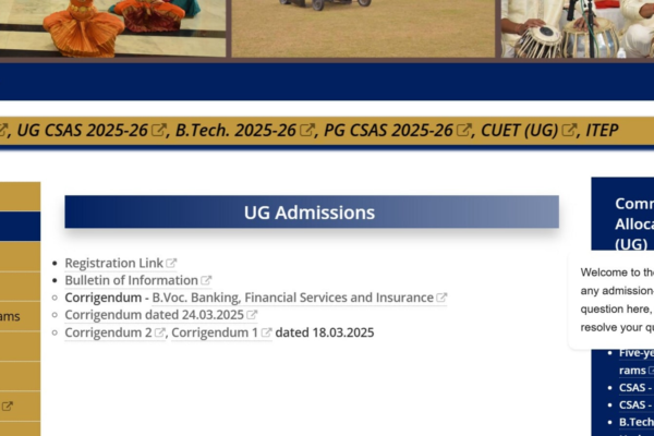 DU CSAS UG 2025 admission portal LIVE at admission.uod.ac.in; here’s how to apply