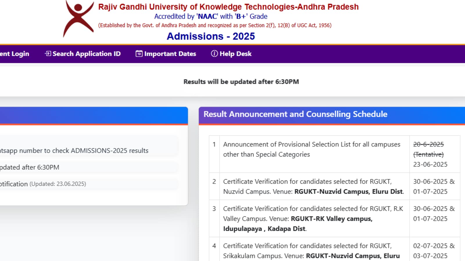 RGUKT results 2025 expected shortly; here’s how to check merit list for PUC and BTech courses