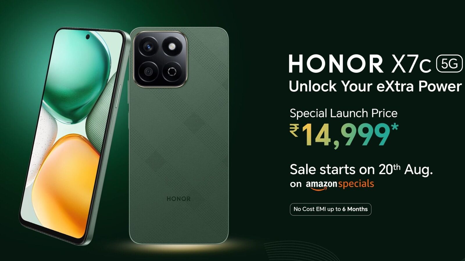 Honor X7C 5G with 6.8 inch FHD+ display, 5,200mAh battery launched in India at ₹14,999