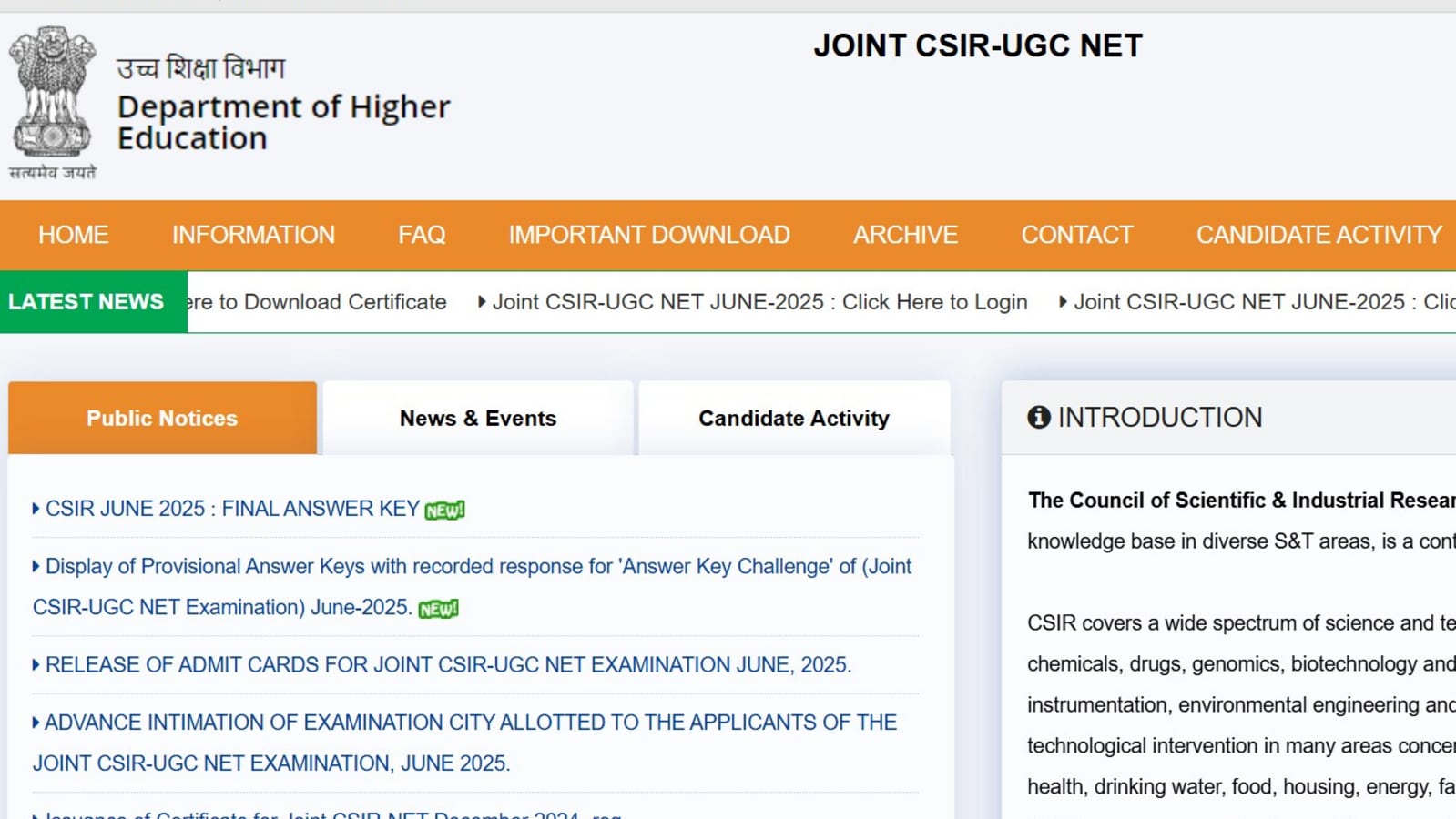 CSIR NET Result 2025 Live: NTA to release scores soon at csirnet.nta.ac.in; Here’s how to check scorecard, other detail