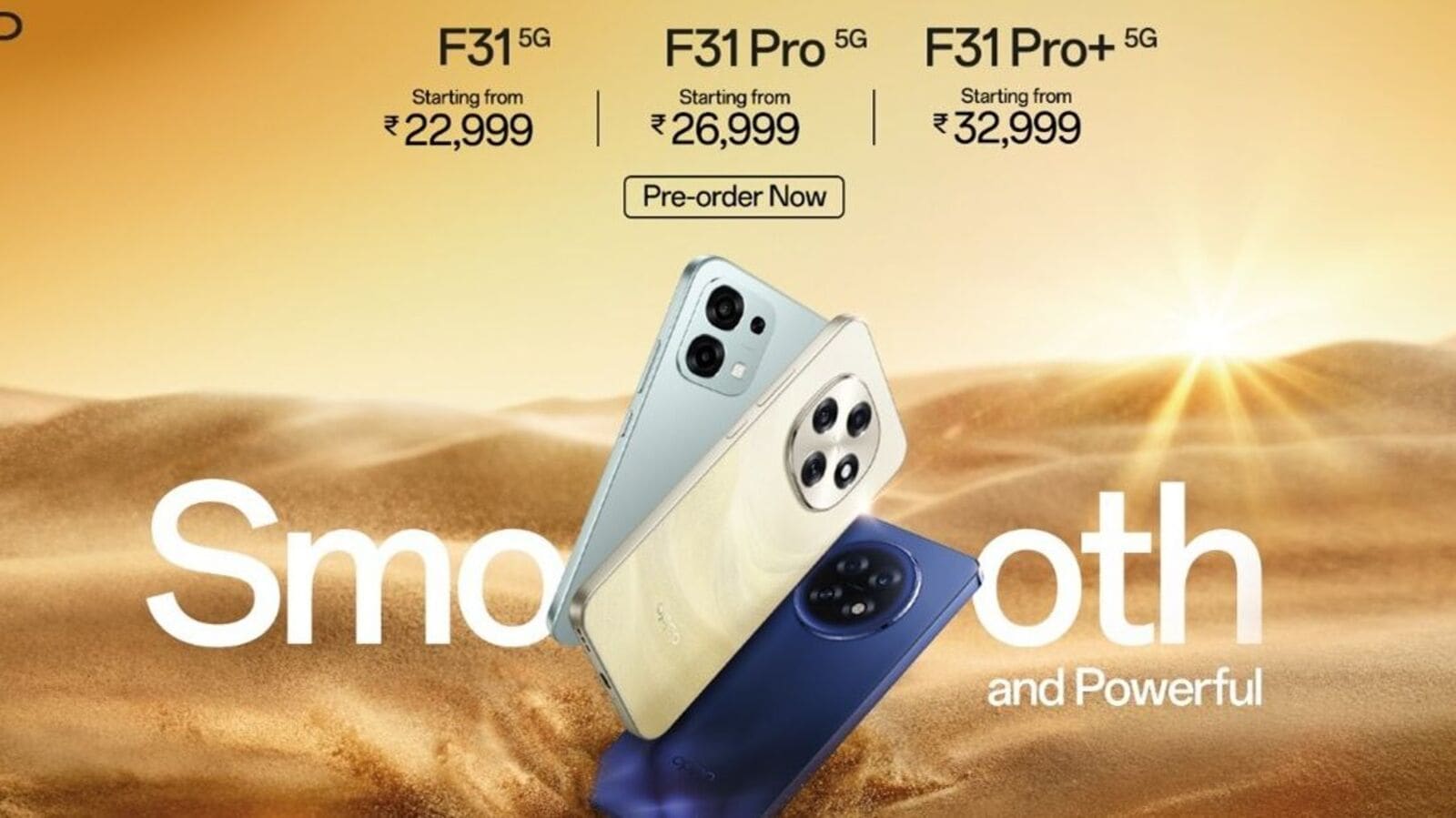 Oppo F31, F31 Pro and Pro+ 5G launched in India with 7,000mAh battery: Price, specifications and more