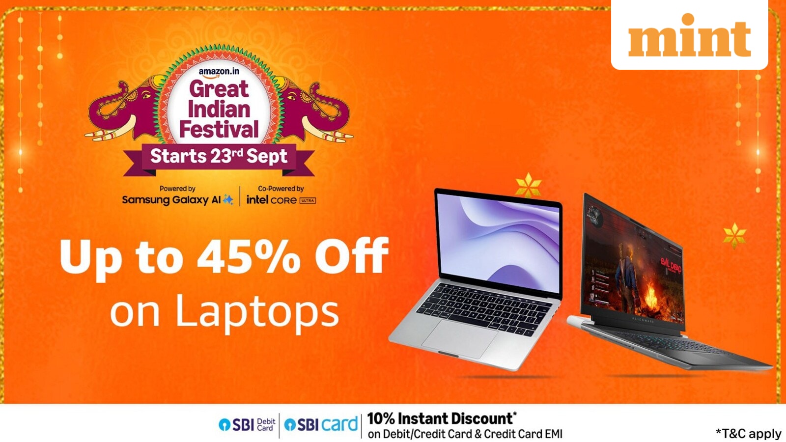 Amazon Great Indian Festival: Up to 45% off on AI powered laptop from top brands like HP, Lenovo and others